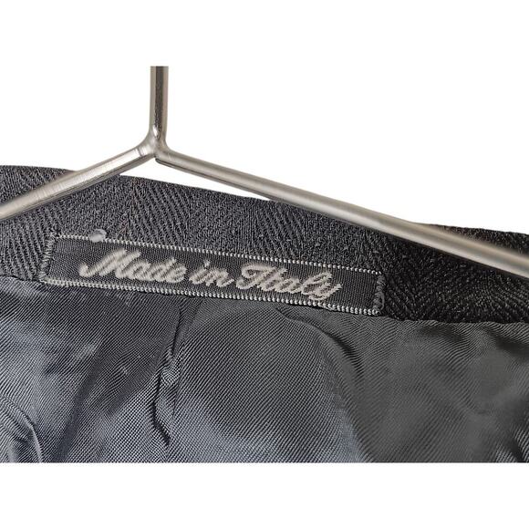 Valentino Uomo Men's Gray Stripe Double-Breasted Wool Suit Jacket Blazer Sz 38 - Picture 12 of 16